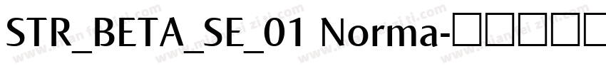 STR_BETA_SE_01 Norma字体转换